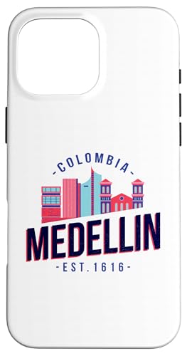 Medellin Skyline Est. 1616 RrÂyYMtg X}zP[X iPhone 16 Pro Max p