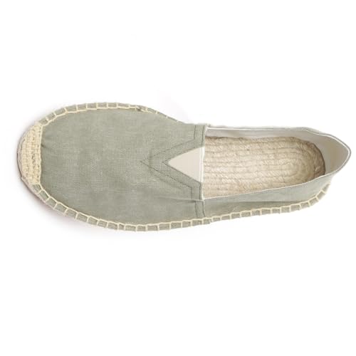 Image of Mintzice Men's Solid Comfortable Slip on Canvas Espadrilles Flat