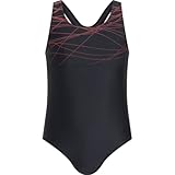 energetics Mädchen Pamela Bikini, Black/Red Light, 164 EU