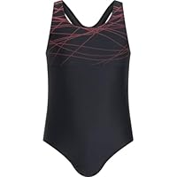 energetics Mädchen Pamela Bikini, Black/Red Light, 164 EU