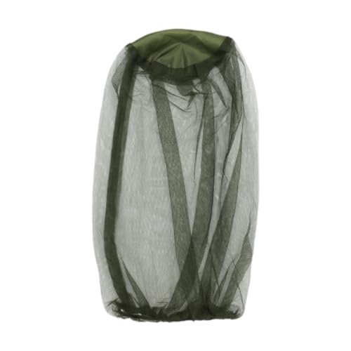 Mosquito Head Net Malla para Cabeza con Cubierta Facial, Red Protectora Transpirable de Nylon Removible con Cordón, Protección Solar para Viajes, Camping y Senderismo miniatura 1