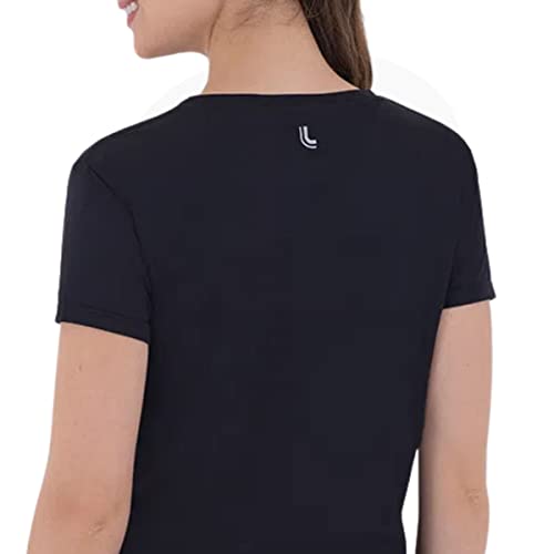 Lupo Camiseta, Blusa Feminino, Preta (Black), GG