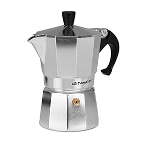 Orbegozo KF 300 - Italienischer Kaffeekocher aus Aluminium, 3 Tassen Kapazität (145 ml)