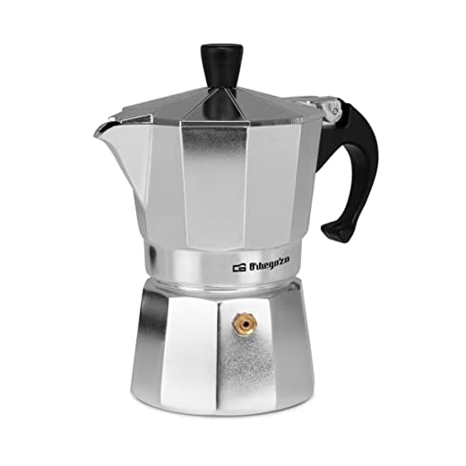 Las 5 mejores cafeteras 6 Orbegozo KF 300 – Cafetera italiana de aluminio, 3 tazas de capacidad (145 ml)
