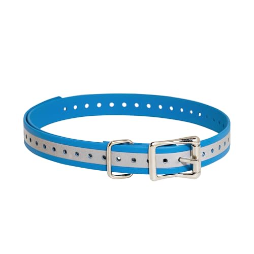 SportDOG 3/4-Inch Collar Strap - Waterproof Replacement Strap for Rugged Outdoor Use - Adjustable Collar with High Visibility - Reflective Blue