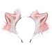 Ixkbiced Furry Plüsch Faltbares Katzenohr Stirnband Kawaii Simulation Animal Cosplay Hair Hoop