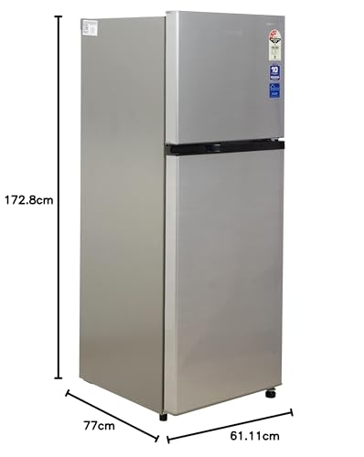 Image of Lloyd 283 L 3 Star Inverter Frost Free Double Door Refrigerator (GLFF293AMST1PB, Metallic Silver)