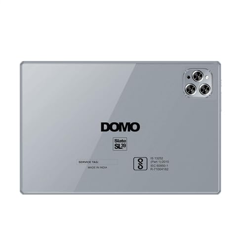 Image of DOMO Slate SL39 4G Tablet 10.1 inch, 4GB RAM + 32GB ROM, inbuilt Storage, 1TB Expandable, Dual SIM Slot, Octa Core CPU GPS, Bluetooth (Grey)