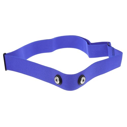 BELLIFFY pulsómetros Heart Rate Monitor Correa de Ajustable cinturón para el Monitor de frecuencia Cardiaca en el Correa de elástica cinturón Deportivo Nylon Blue