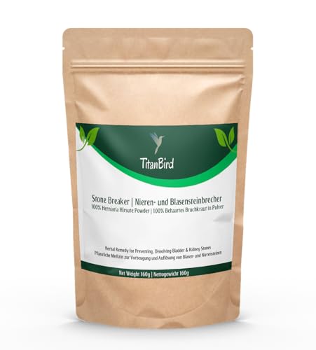 TitanBird Rompepiedras 100g - Limpieza de Riñones y Vejiga - Evita la Formación de Cálculos Renales y Vesicales y los Elimina