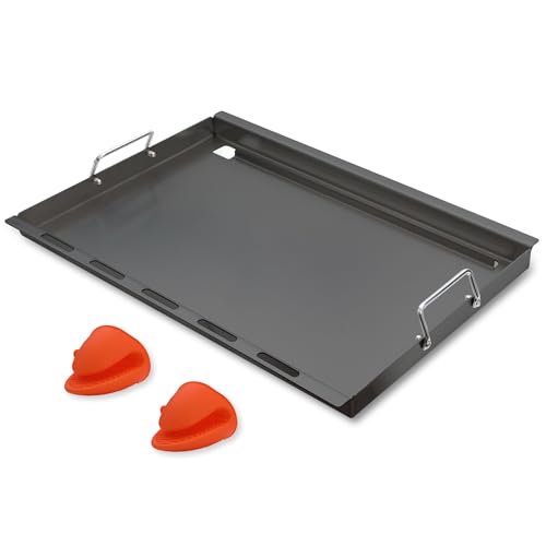 SafBbcue Genesis 300 Full Size Griddle for Weber Genesis 300 Grill Parts 7524 Flat Top Grill Insert for Weber Genesis E310 E320 E330 S310 S320 S330 EP310 EP320 EP330 Carbon Steel