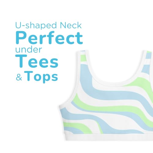 Image of YouGotPlanB Cotton Sports Bra | Ages 8-16 Years | U-Shaped Style | Non-Padded, Double-Layered for Coverage