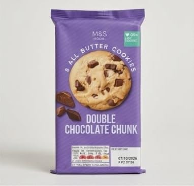 M&S Food Double Chocolate Chunk,BY FEBORA, 8 All Butter Cookies, 200g-image-19
