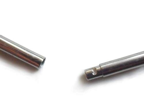 Auroris Echtleder Kette 2 mm Farbe: antikbraun, mit Tunnel-Drehverschluss aus Edelstahl, Länge wählbar / 60 cm