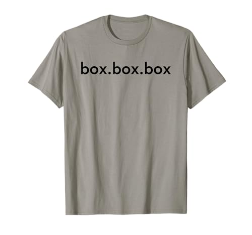 Box Box Box Car Racing Merch T-Shirt