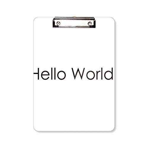 Support pour bloc-notes Hello World A4 porte-bloc de bureau pour ingénieur informatique