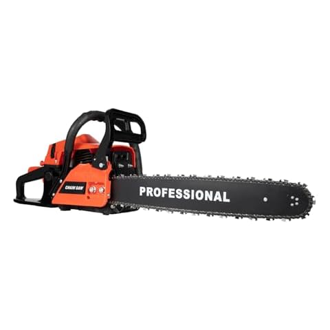 VPABES 58cc Gas Chainsaws 20 Inch Bar Length Power Chain Saws, Gas Powered Chainsaw 2 Stroke Handheld Gasoline Chain Saw for Cutting Wood Outdoor Garden Farm Home Use with Tool Kit Cover