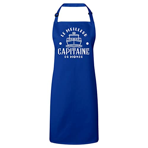 Tablier cuisine Capitaine du Monde cadeau pour marin de bateau