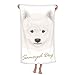 White Samoyed Dog Pet Animal Throw Blanket Soft Warm Flannel