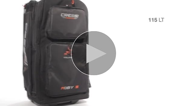 新品未使用　CRESSI MOBY 5 ダイビングキャリーバック ブラック Cressi Moby 5 Bag with Wheels - Scuba