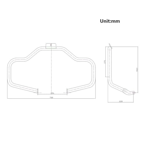 Crash Bars Softail Heritage 2000-2017 Pare-Carter Moto