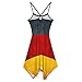 German Flag Women's Backless Dress Sleeveless Dresses High Waist for Evening Cocktail Club Party XS