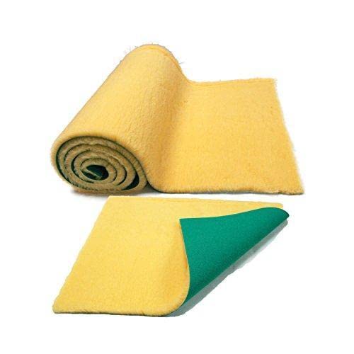 SoulPet Traditional Yellow Wheat Vet Bedding for Dogs Fleece Bed Puppies whelping Dry Bed