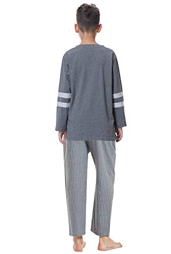 Big Boy's Pajamas,Kids Long Sleeve Cotton Sleepwear Nightwear pjs Size 8 10 12 14 163