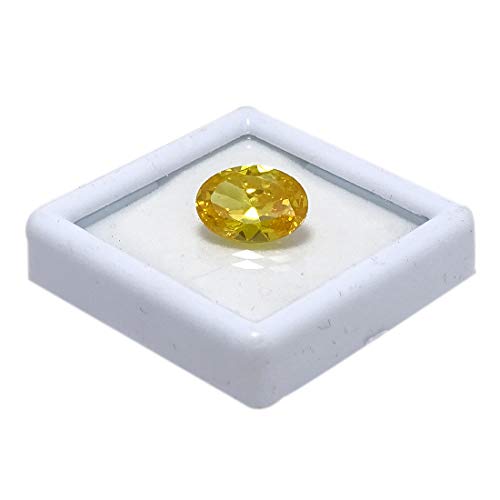 Oxyde de zirconium jaune éclatant bague de fiançailles et grands événements