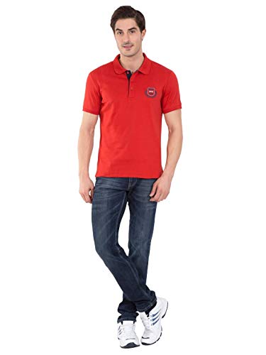 Image of Jockey Men Cotton Blend Solid Regular Fit Sport Polo T-Shirt
