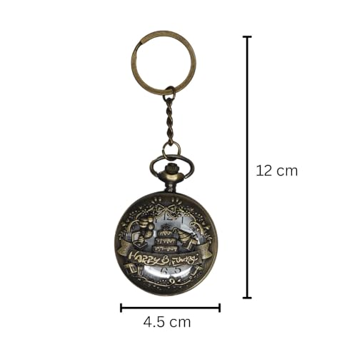 Image of Antique Bronze Pocket Premium Vintage Theme Metallic Home Key Chain & Key Rings | Best Gift for Men, Woman, Boys & Girls on their Special Occassions