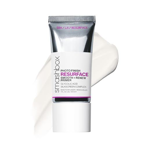 Image of Smashbox Photo Finish Resurface Primer Serum | Smooths Texture, Locks in Makeup, Gently Exfoliates For Brighter Skin | 3.5% Glycolic Acid, 1 Fl Oz