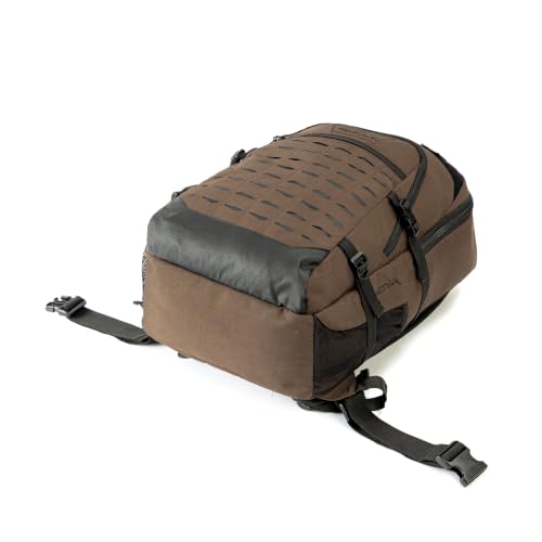 Image of Tripole Falcops 32L Tactical Laptop Backpack with Laser-Cut MOLLE Webbing | Water Repellent | for Daily use, Army, Office & Outdoor | 3 Year Warranty (Brown)