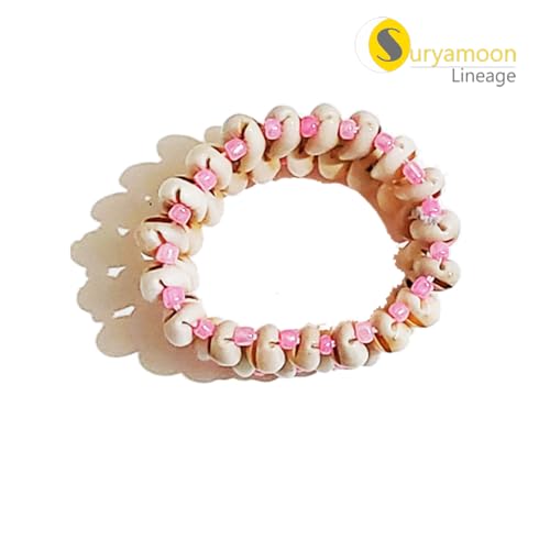 Generic Suryamoon Shell Bracelet, Handmade Cowdie, Pink, Pack of 2 - Image 4
