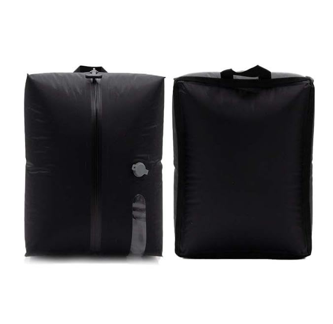 MeYuxg Bolsas Vacio Ropa,Bolsas de Sellado al Vacío con Cremallera Hermética IP67,Bolsas de Vacío de TPU para Viajes,Ideal para Ahorrar Espacio en Maletas y Mochilas, Ligera y Duradera(Negro)