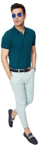 Image of Max Men's Cotton Relaxed Fit Half Sleeves Polo Neck T-Shirt
