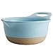 Rachael Ray Cityscapes Ceramic Mixing Bowl Set, Light Blue 2-Piece -
