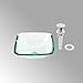 Tempered Glass Vessel Sink With Drain, Clear Mini Bowl Sink | Renovator's Supply