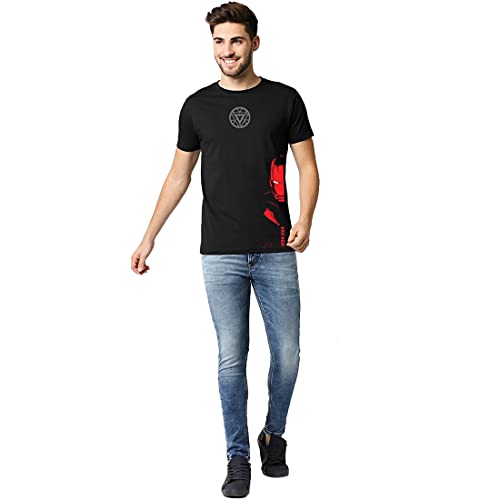 Image of Bewakoof Men Marvel Iron Face AVL Printed Tshirt