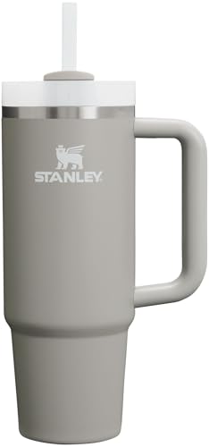 Stanley Quencher H2.0 Tumbler with Handle and Straw 30 oz | Flowstate 3-Position Lid | Cup Holder Compatible for Travel | Insulated Stainless Steel Cup | BPA-Free | Ash