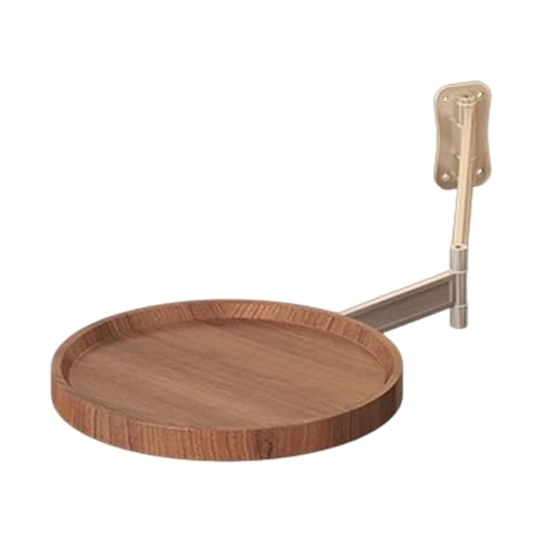 Table basse ronde pliante murale au mur-banc de collation de bras swing de 24 ″, pivotante à 180 °, table de café contemporaine s'impennant au mur, bras...