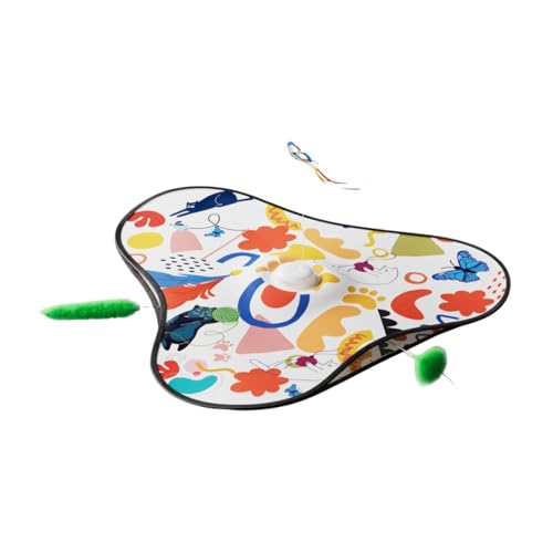 Jouet interactif pour chat de jeu accessoire félin plumes mobiles - 7