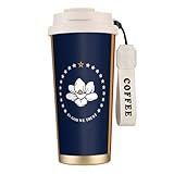 HUIopq Taza de viaje de acero inoxidable con estampado de bandera del estado de Mississippi para casa, oficina, camping, senderismo, al aire libre, taza de café y té