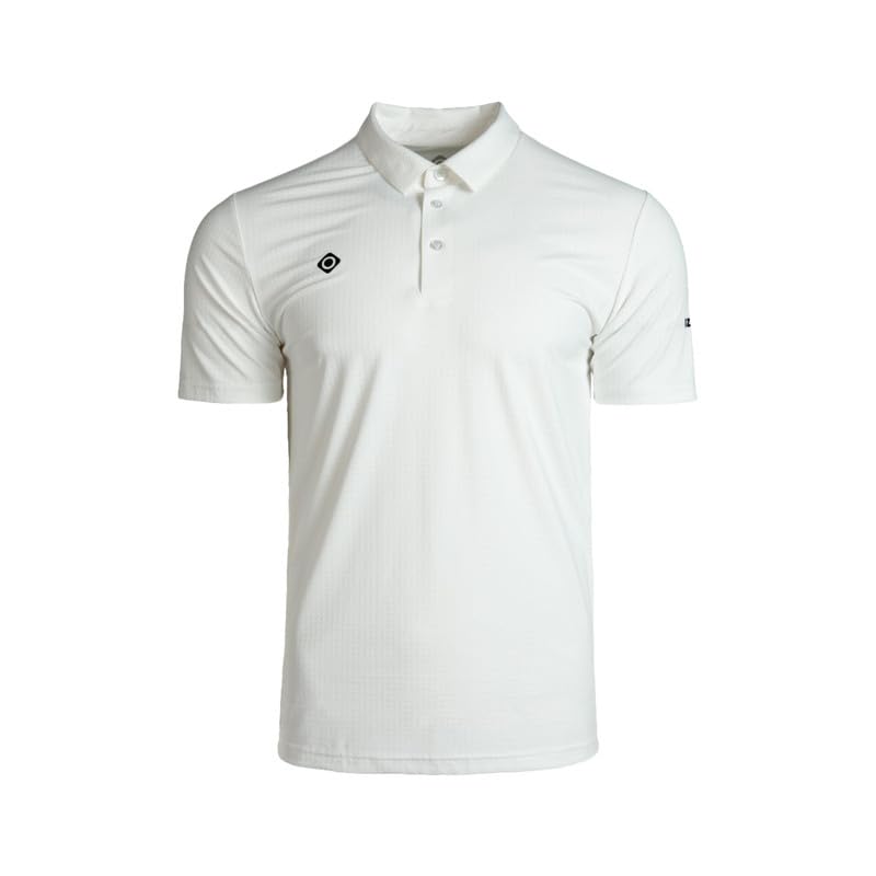 Izas Destin Polo Técnico de Hombre. Camiseta de Manga Corta Ligera y Transpirable para Actividades al Aire Libre y Uso Diario. Ice. XL