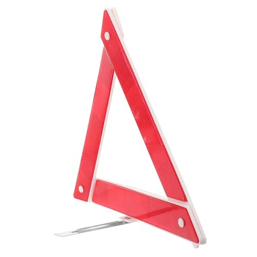 Sosoport Triangolo Emergenza Pieghevole Auto Riflettente in Plastica Resistente Segnale Sicurezza Compatto per Veicoli Facile da Trasportare e Visibile in Condizioni Scarsa Luce