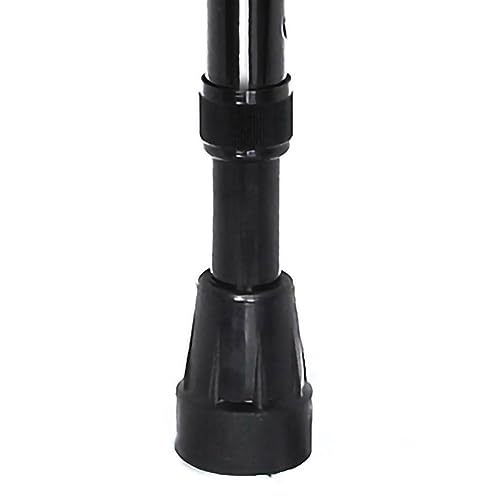 Mckesson Offset Cane, Adjustable, Black, Steel, 29 3/4 In To 37 3/4 In, 500 Lbs Weight Capacity, 6 Count #TOP3