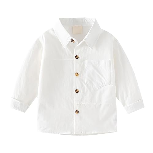 Toddler Boys Solid Classic Polo Shirts Lapel Collared Button Down Golf Tennis Tee Tops Kids School Uniform Clothes