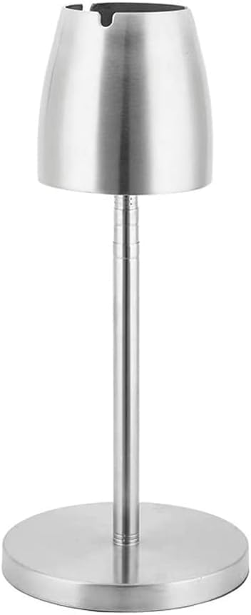 Cendrier sur pied extérieur en acier inoxydable avec support télescopique réglable