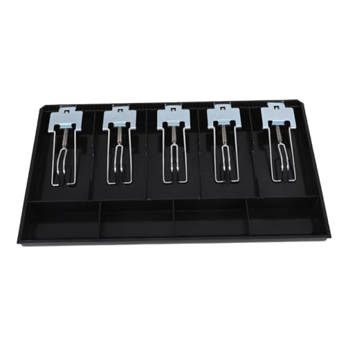 NUOBESTY Secure Cash Register Tray Large Capacity Money Organizer for Retail Supermarkets and Restaurants Sturdy Cash Divider Sleek Design for Quick Sorting