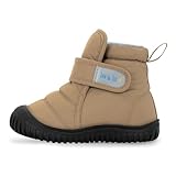 Jan & Jul Wasserabweisende Winterstiefel, rutschfeste Schneestiefel für Kleinkinder Jungen und Mädchen (Soft Brown, Größe 7)